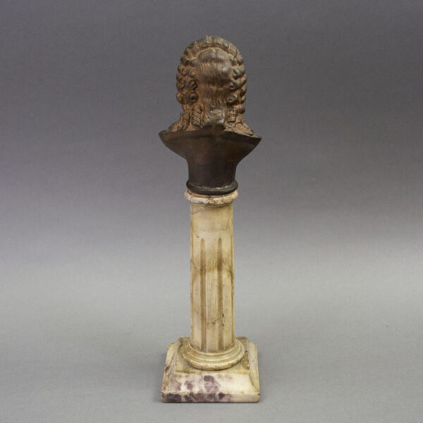 Voltaire Miniature Bust, back