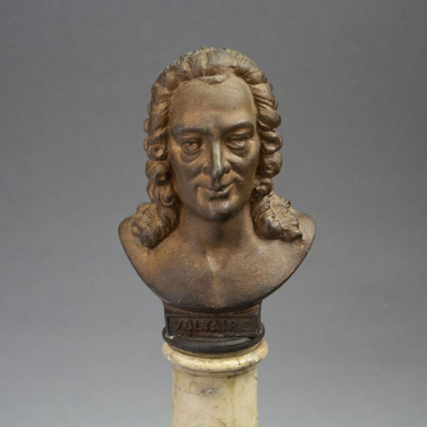 Voltaire Miniature Bust, bust detail