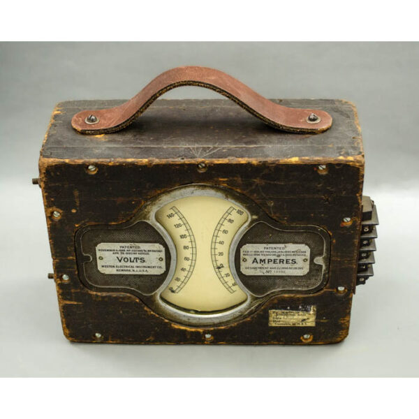 Weston Electrical Instrument Co. Electric Car Duplex Voltmeter Ammeter Gauge