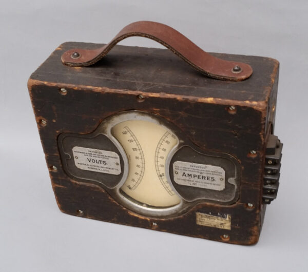 Weston Electrical Instrument Co. Electric Car Duplex Voltmeter Ammeter Gauge