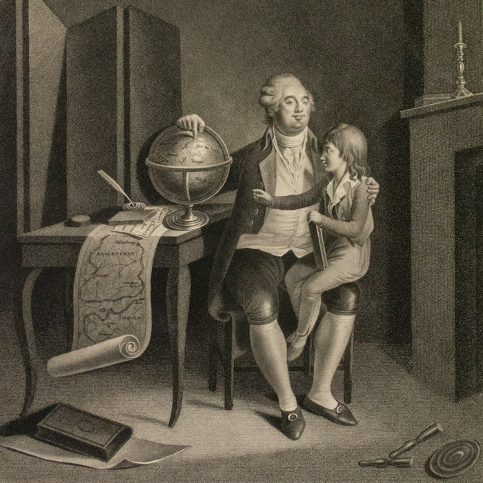 Louis XVI Taking Care of His Son's Education in the Tower of the Temple, detail