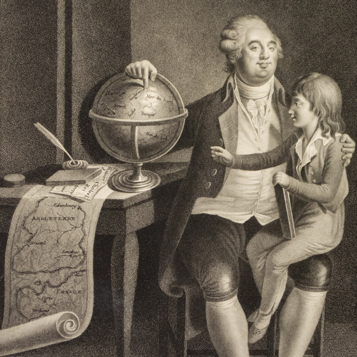 Louis XVI Taking Care of His Son's Education in the Tower of the Temple, detail
