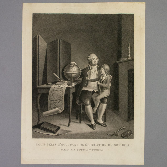 Louis XVI Taking Care of His Son's Education in the Tower of the Temple, full