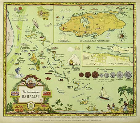 Bahamas Pictorial Map