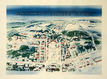 Dartmouth College pictorial map