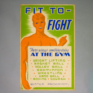 Fit To Fight health and fitness poster