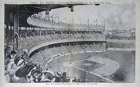 New York Baseball Stadium Scene, 1912