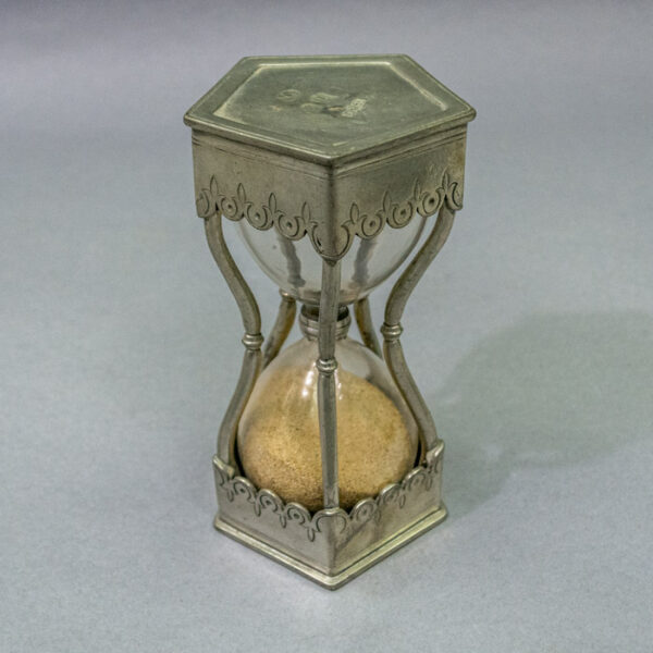 Pewter Hourglass